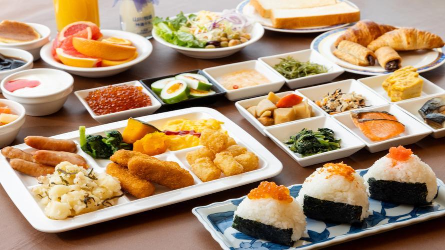 シェフがセレクトした海の幸、山の幸を使用した朝食ブッフェ