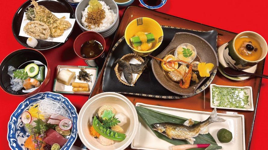 旬の食材で彩られた「季節の会席ランチ」