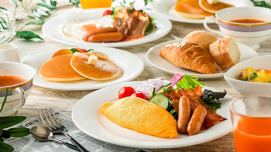 ご朝食イメージ　オムレツやパンケーキなど