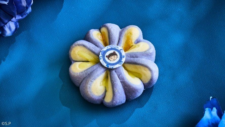 まる子花型パン