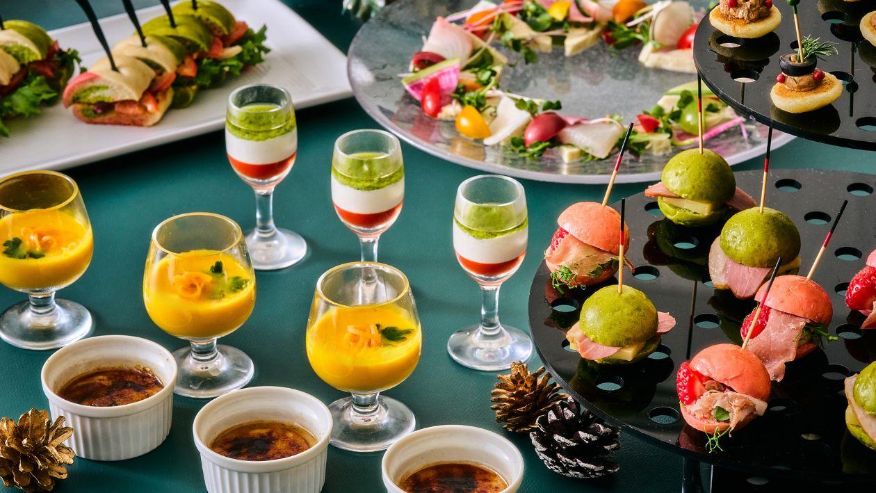 クリスマス限定のLUXE DINING HAPUNAディナーブッフェメニュー一例