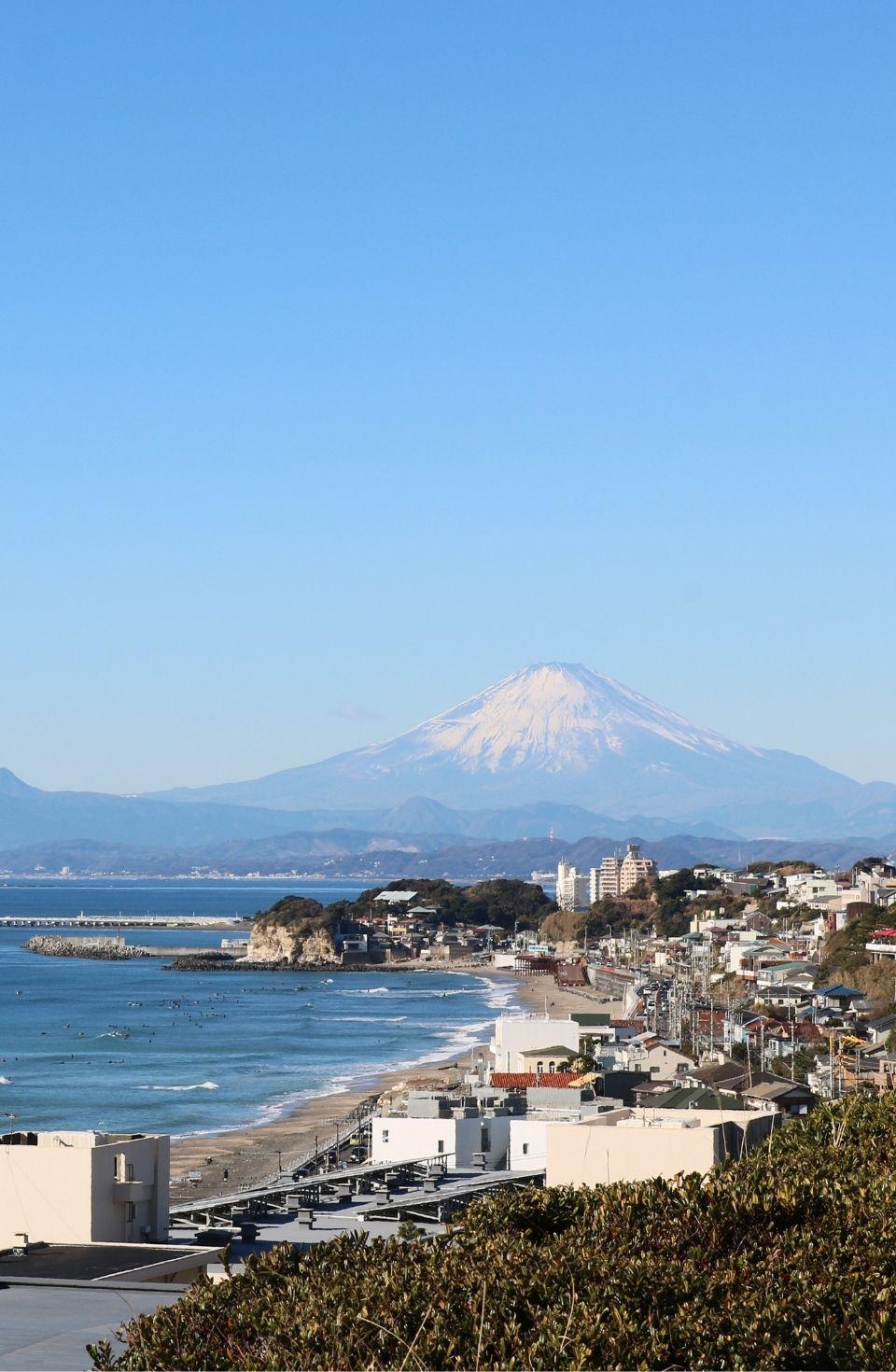江の島と富士山