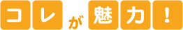 コレが魅力!