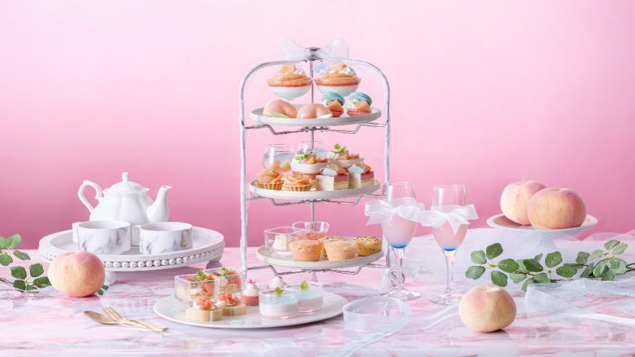 Peach Afternoon Tea Set ～Pink ＆ Aqua Blue～（イメージ）