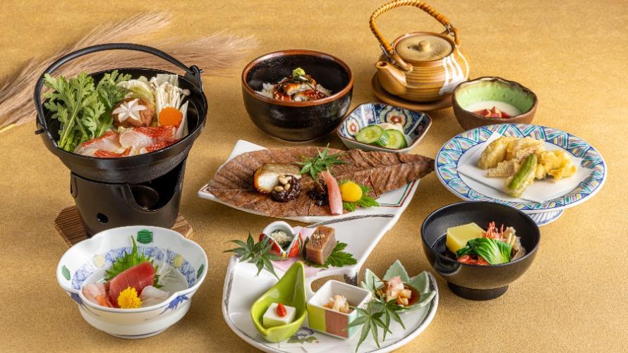 季節の食材を使用した和食コース