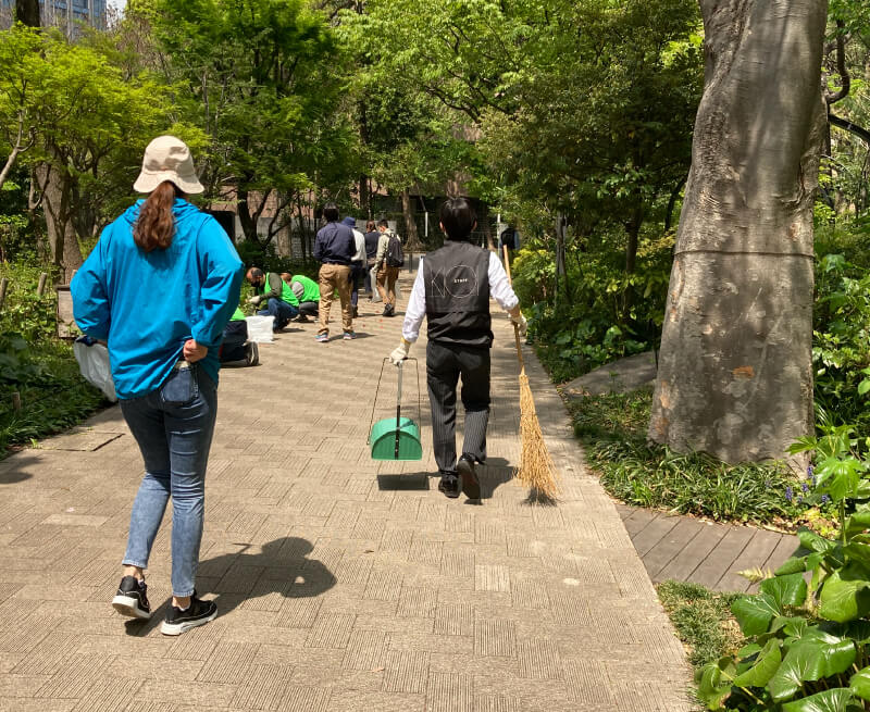 Taking part in urban conservation and cleanup activities