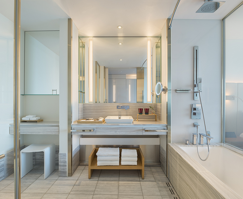 Universal designed guest rooms