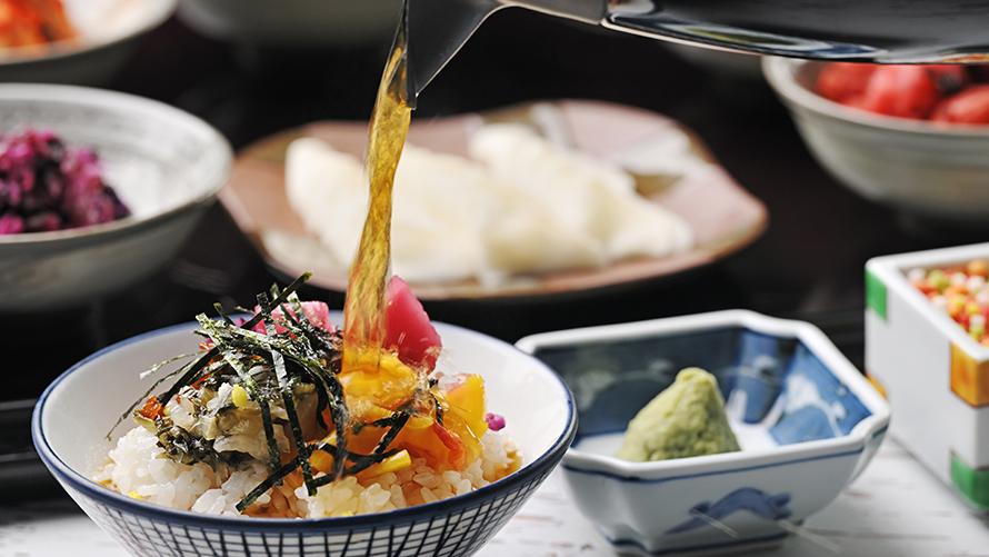 京茶漬けで心温まる朝のひと時
