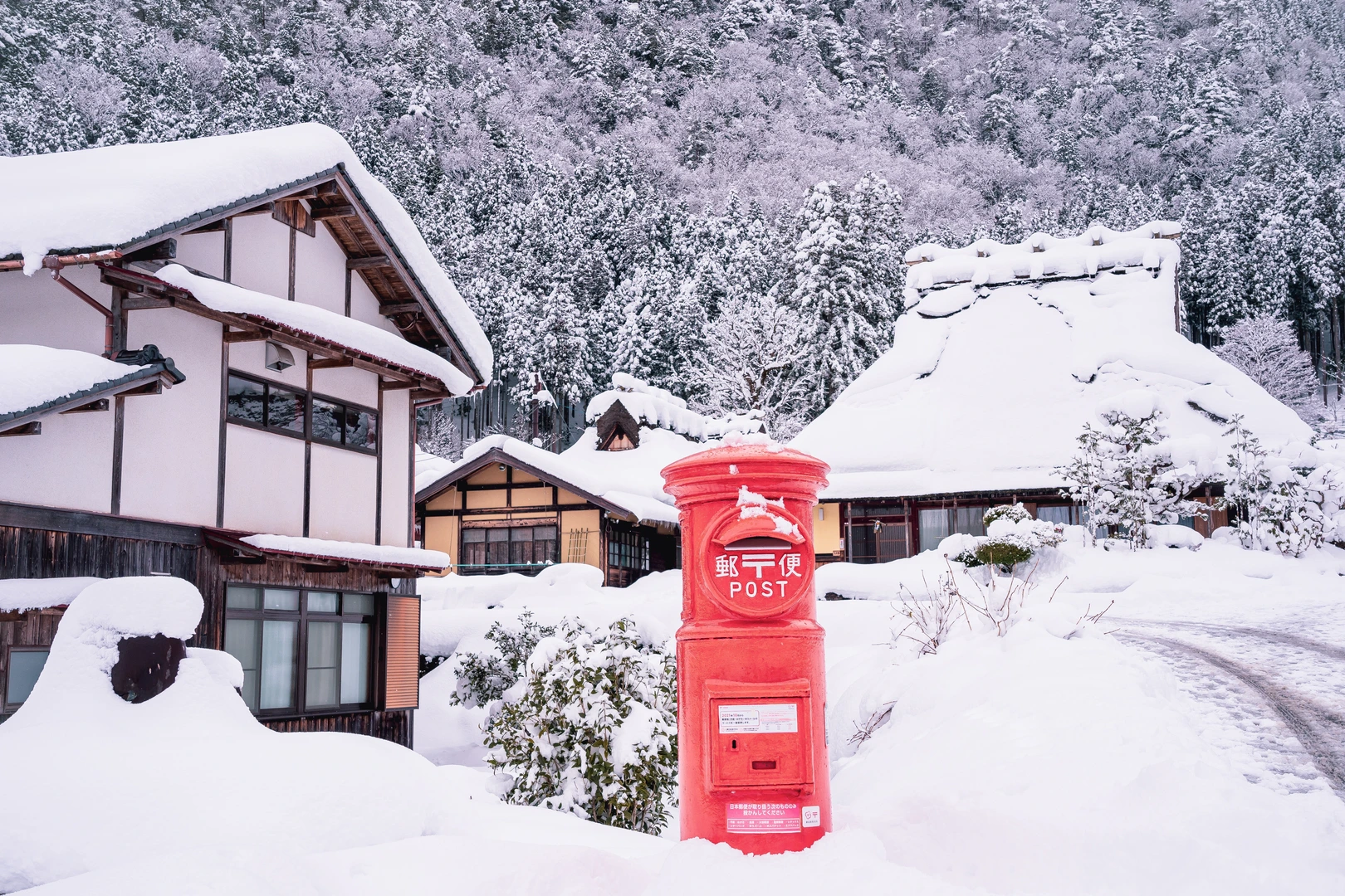 PIXTAより「雪が積もる美山かやぶきの里」