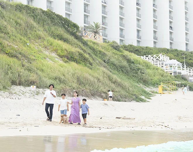 ⽩浜海岸をお散歩