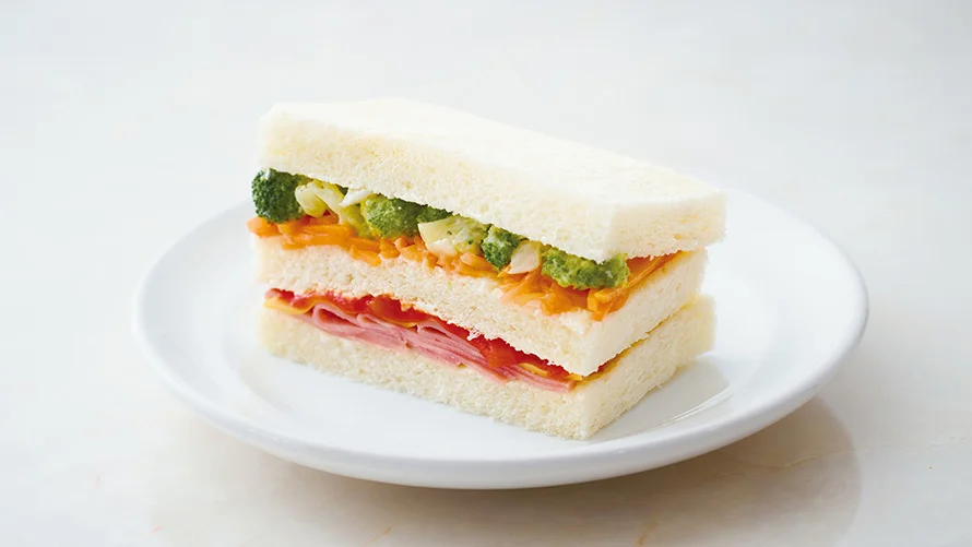 ハムチーズ & サラダサンド