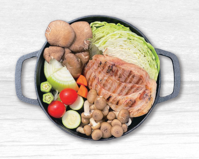 豚肩ロースのポトフ 〆はパスタ