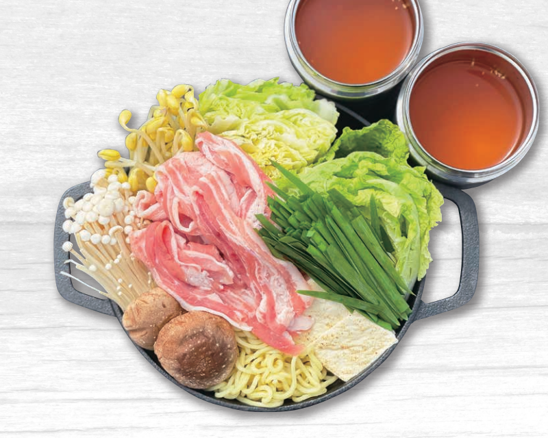 豚肉の甘辛キムチ鍋 〆は中華めん